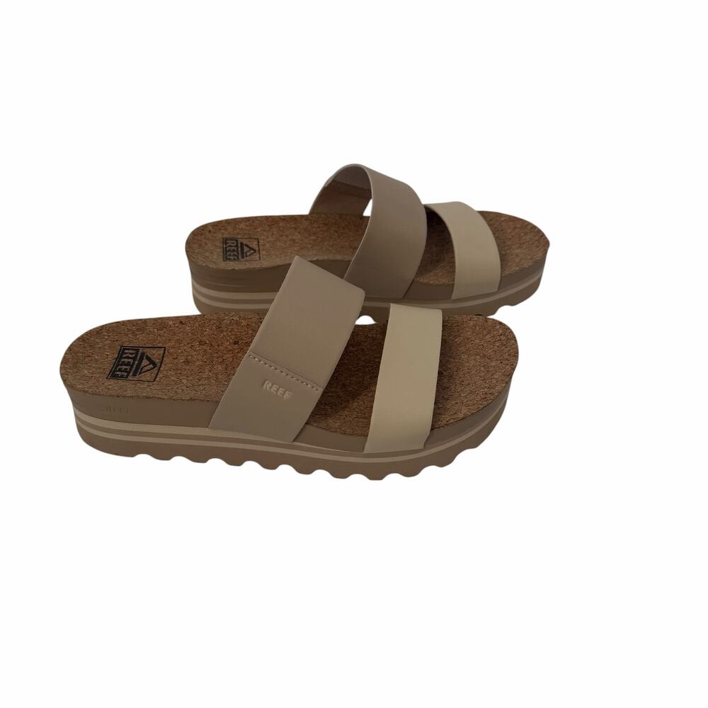 Reef Double Strap Cushion Vista Hi Platform Sandals Size 7.5 - Picture 2 of 5